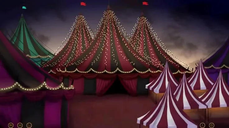 The circus grounds as seen in game